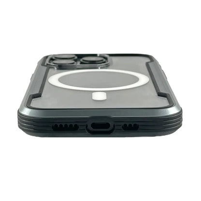 Asker Case For iPhone 15 Pro Max - Black/Silver
