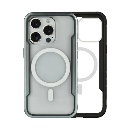 Asker Case For iPhone 15 Pro Max - Black/Silver