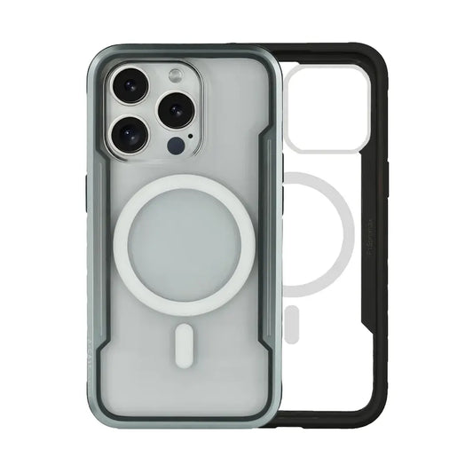 Asker Case For iPhone 15 Pro Max - Black/Silver