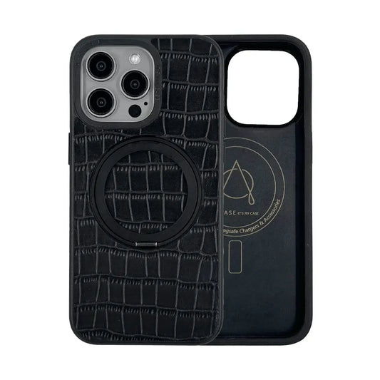 Javan Pro Series For iPhone 15 Pro Max Leather case - Black