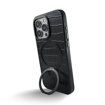 Javan Pro Series For iPhone 15 Pro Max Leather case - Black