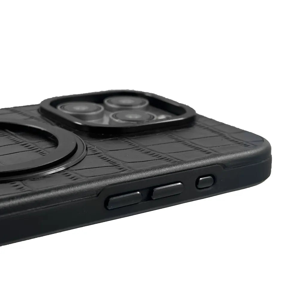 Javan Pro Series For iPhone 15 Pro Max Leather case - Black