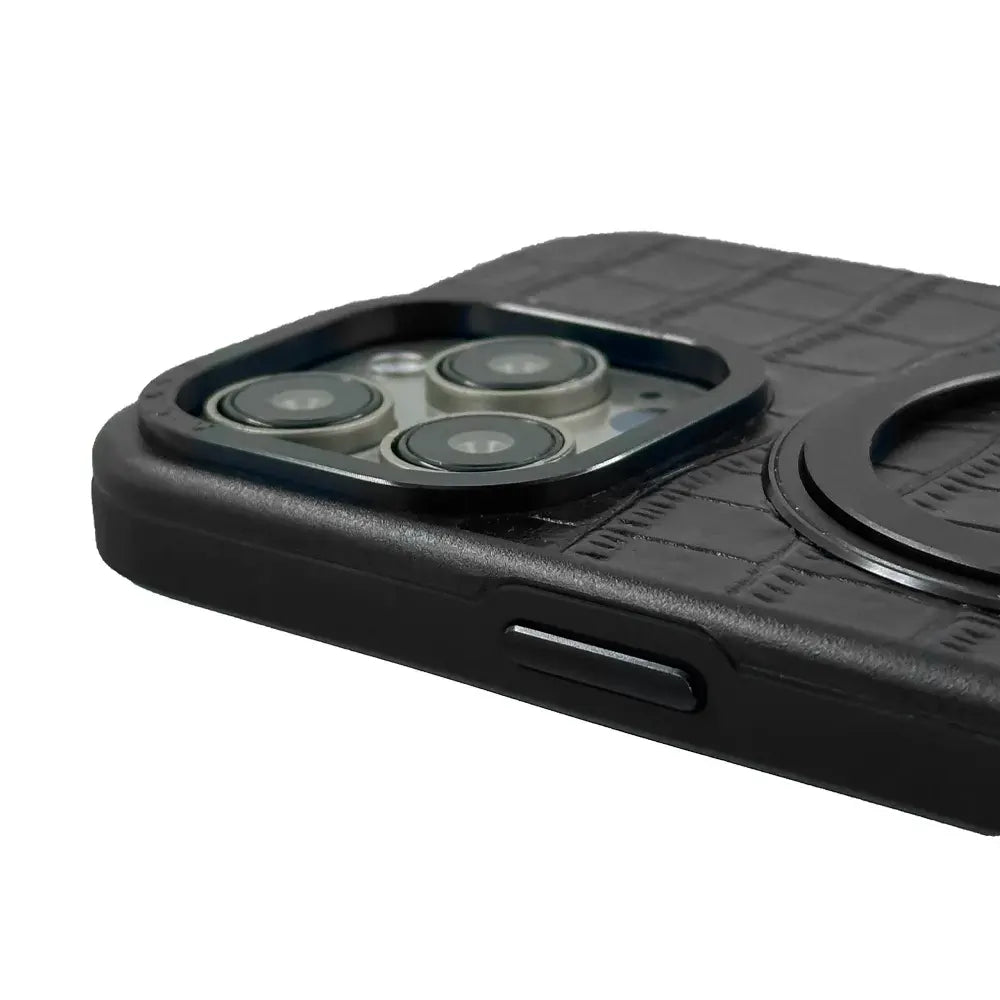 Javan Pro Series For iPhone 15 Pro Max Leather case - Black