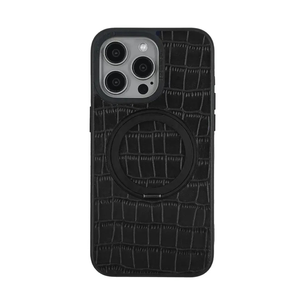 Javan Pro Series For iPhone 15 Pro Max Leather case - Black