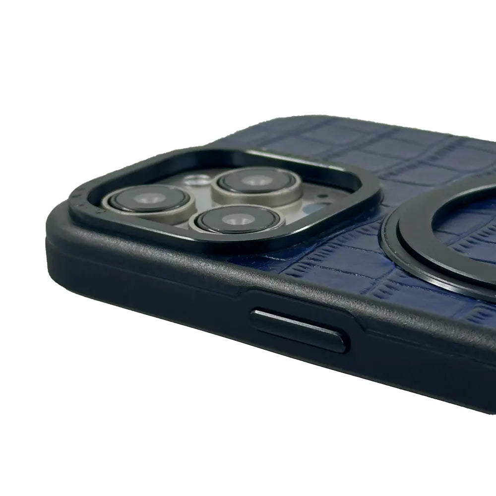 Javan Pro Series For iPhone 15 Pro Max Leather case - Blue