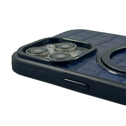 Javan Pro Series For iPhone 15 Pro Max Leather case - Blue
