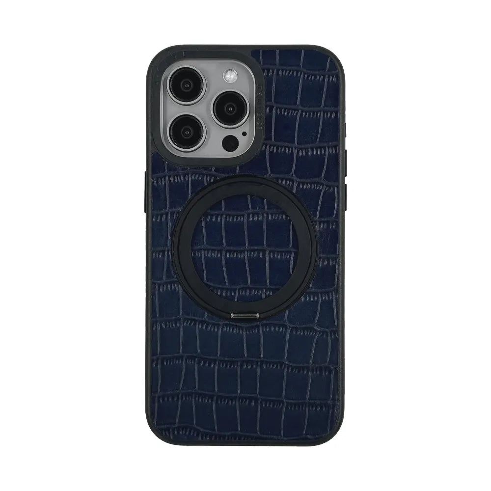 Javan Pro Series For iPhone 15 Pro Max Leather case - Blue