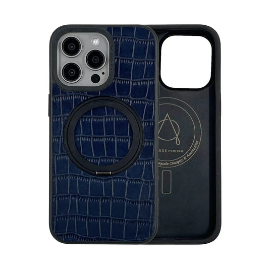 Javan Pro Series For iPhone 15 Pro Max Leather case - Blue