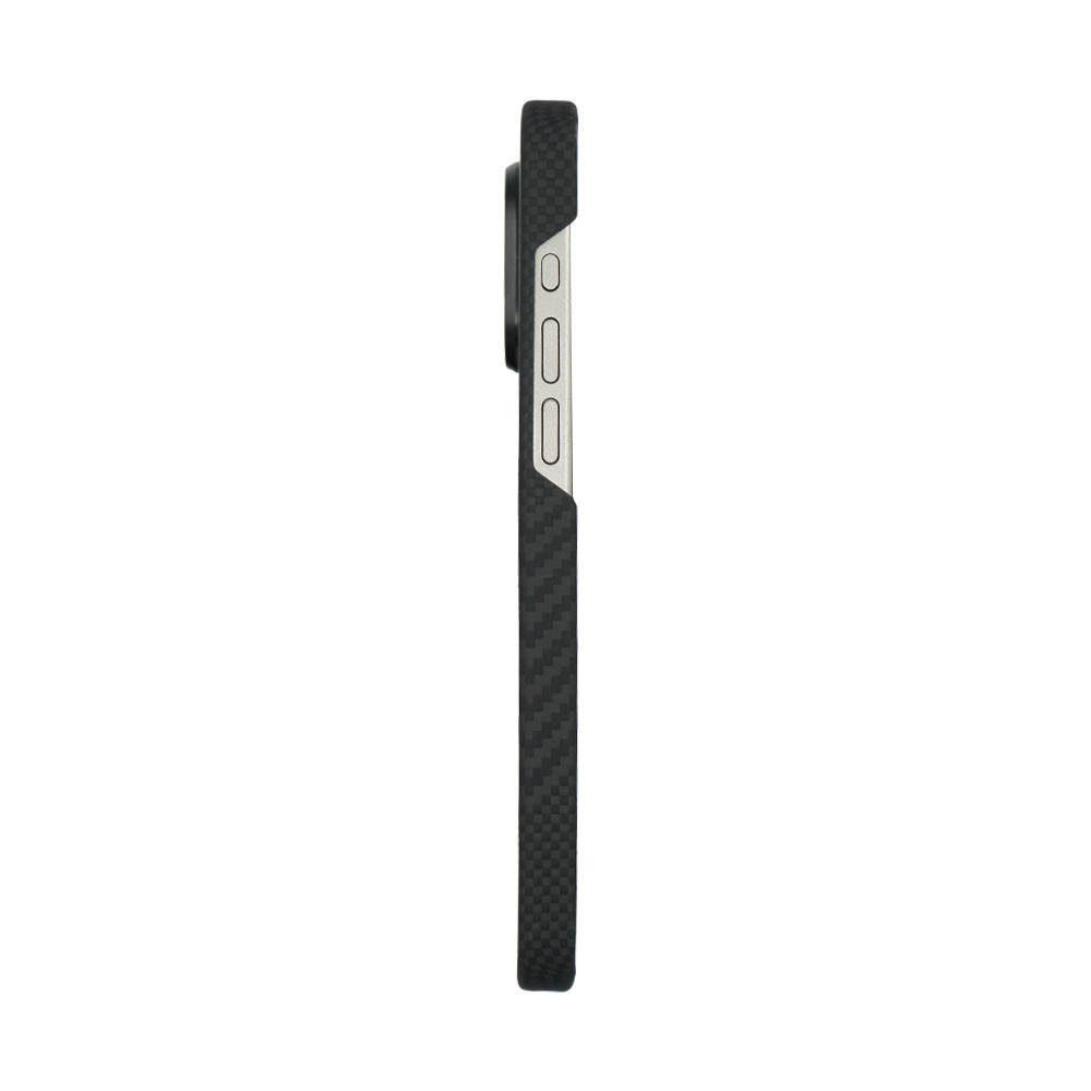 Zikzak Aramid Fiber Case For iPhone 15 Pro Max - Black