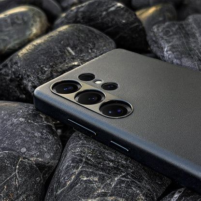 Caspian Vegan Leather Case For S25 Ultra - Black