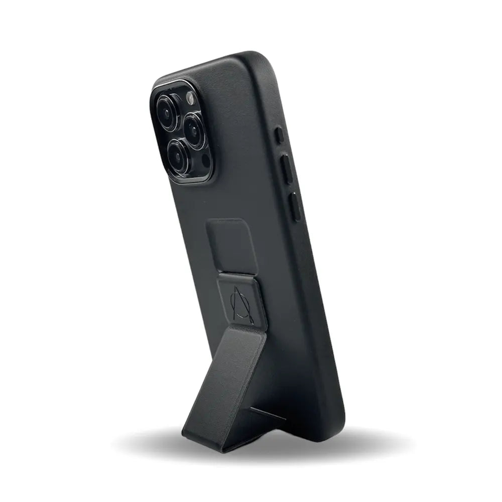 Tank Vegan Leather Case For iPhone 15 Pro Max - Black