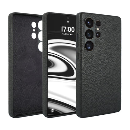 Amur Genuine Leather Case For S25 Ultra – Pink