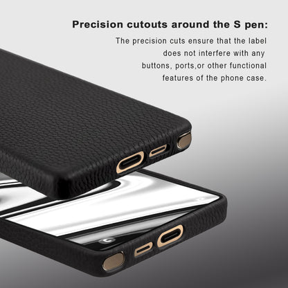 Amur Genuine Leather Case For S25 Ultra – Black
