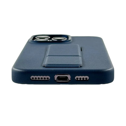 Tank Vegan Leather Case For iPhone 15 Pro Max - Blue