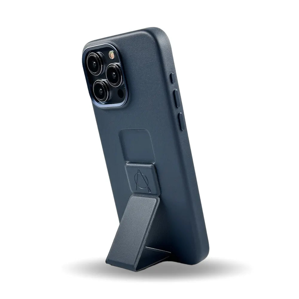 Tank Vegan Leather Case For iPhone 15 Pro Max - Blue