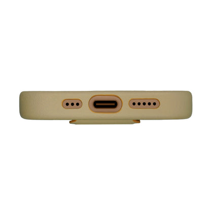 Tank Vegan Leather Case For iPhone 16 Series-Beige