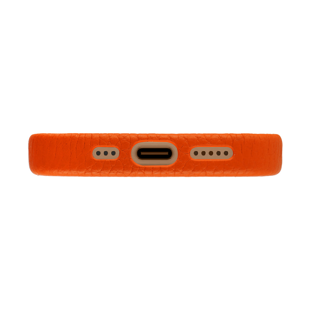 Amur Leather Case For iPhone 16 Series – Orange