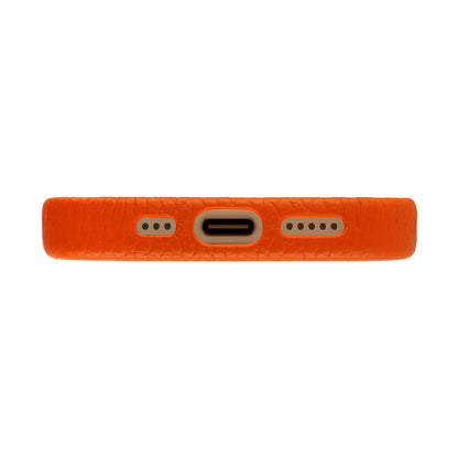 Amur Leather Case For iPhone 16 Series – Orange