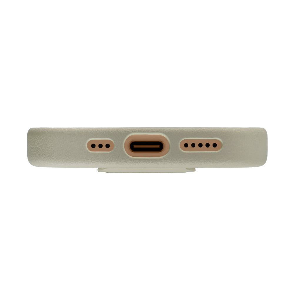 Tank Vegan Leather Case For iPhone 16 Series-Gray
