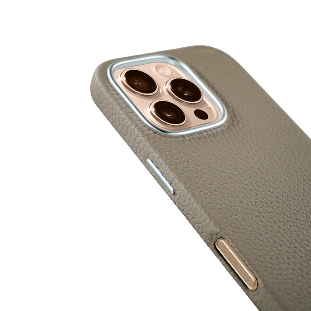 Amur Leather Case For iPhone 16 Series – Gray