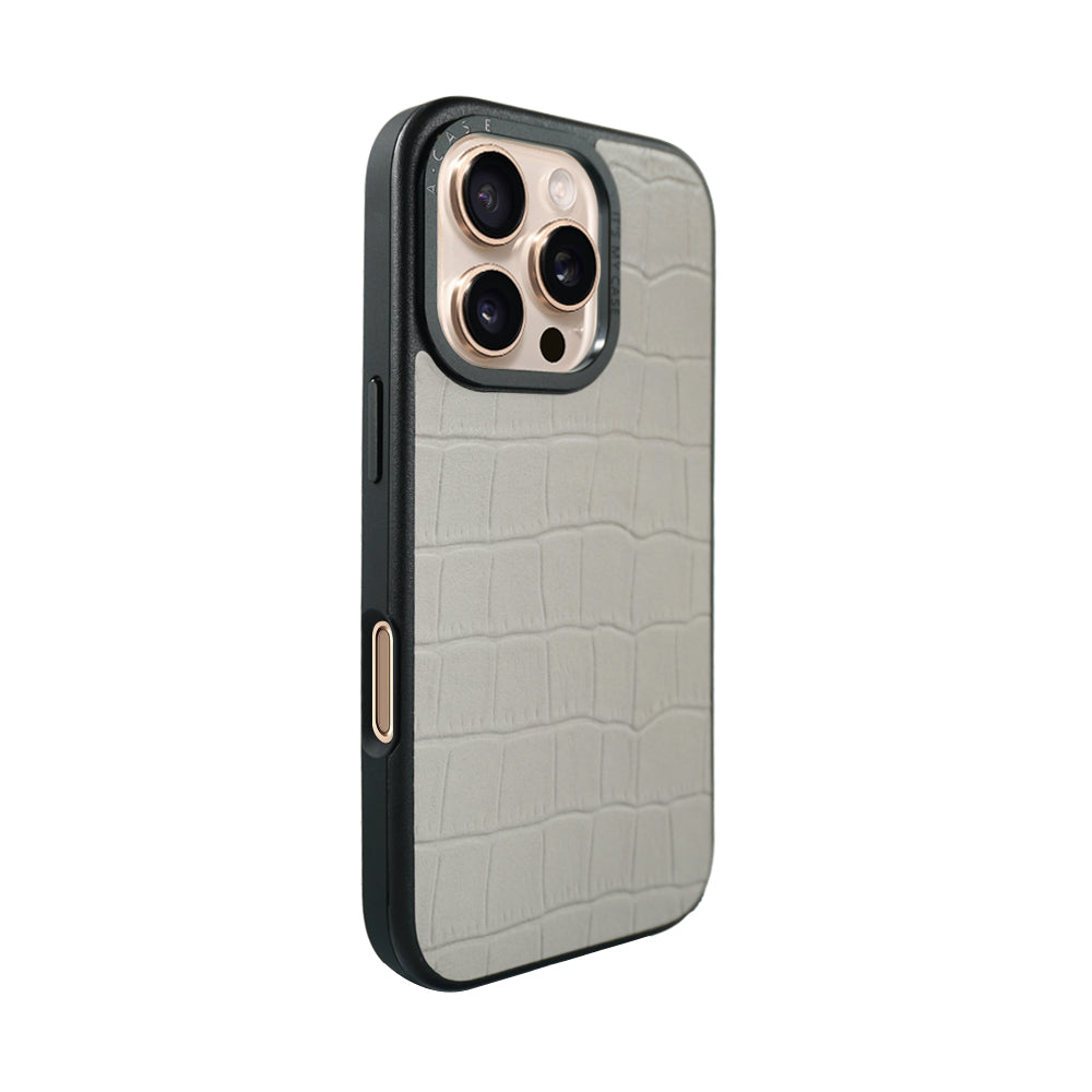 Javan Leather Case For iPhone16 Series – Gray