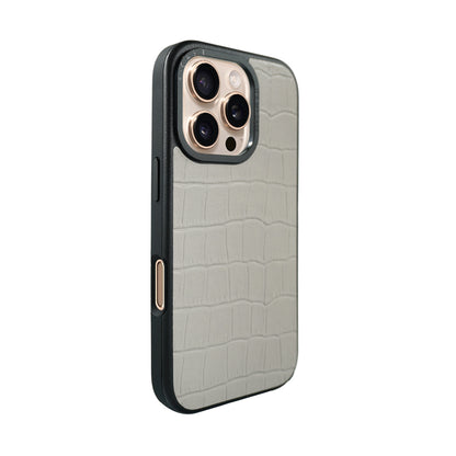 Javan Leather Case For iPhone16 Series – Gray