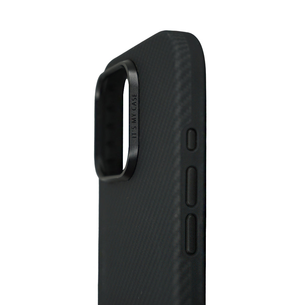Savar 600D Aramid Fiber Case For iPhone 16 Pro-Black