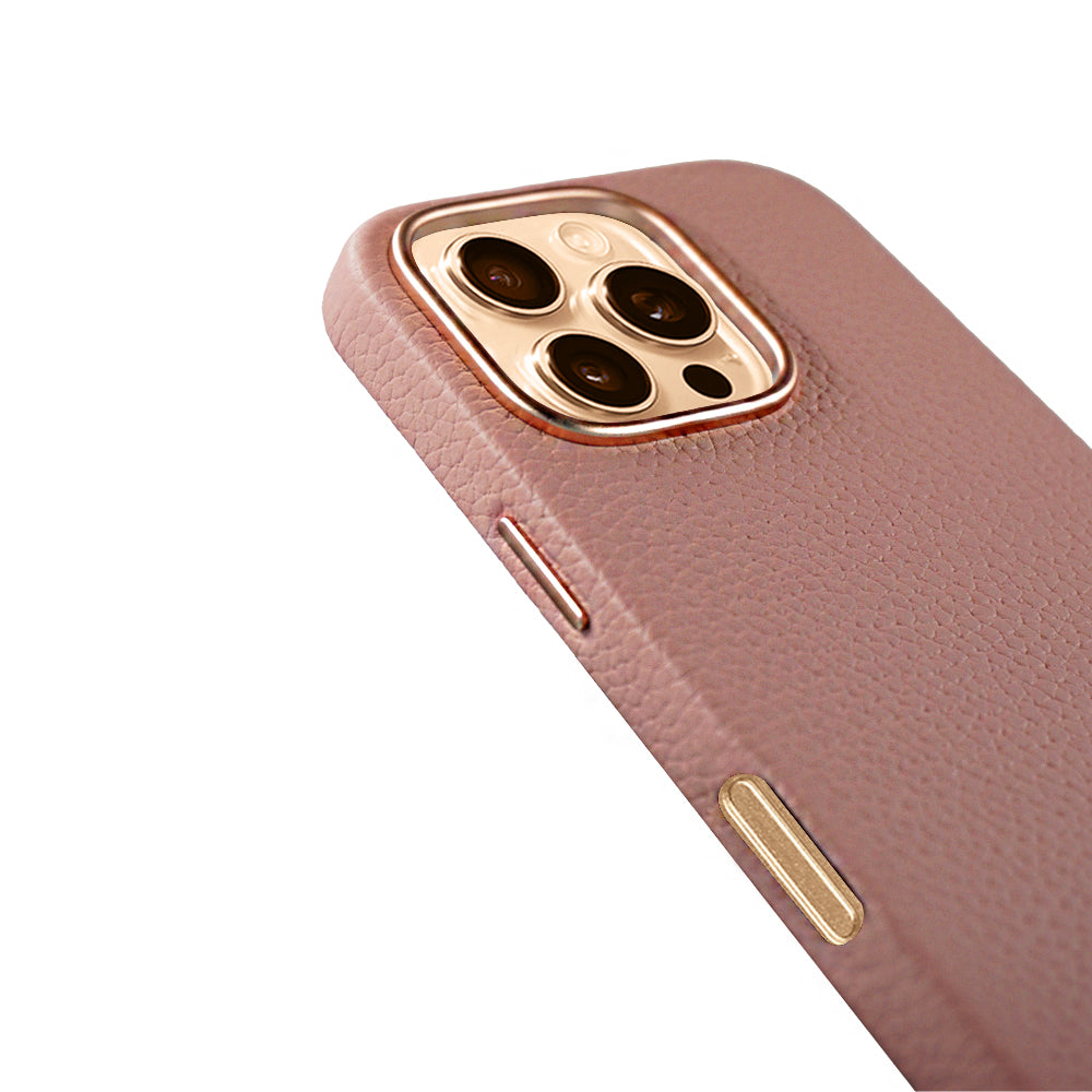 Amur Leather Case For iPhone 16 Series – Pink