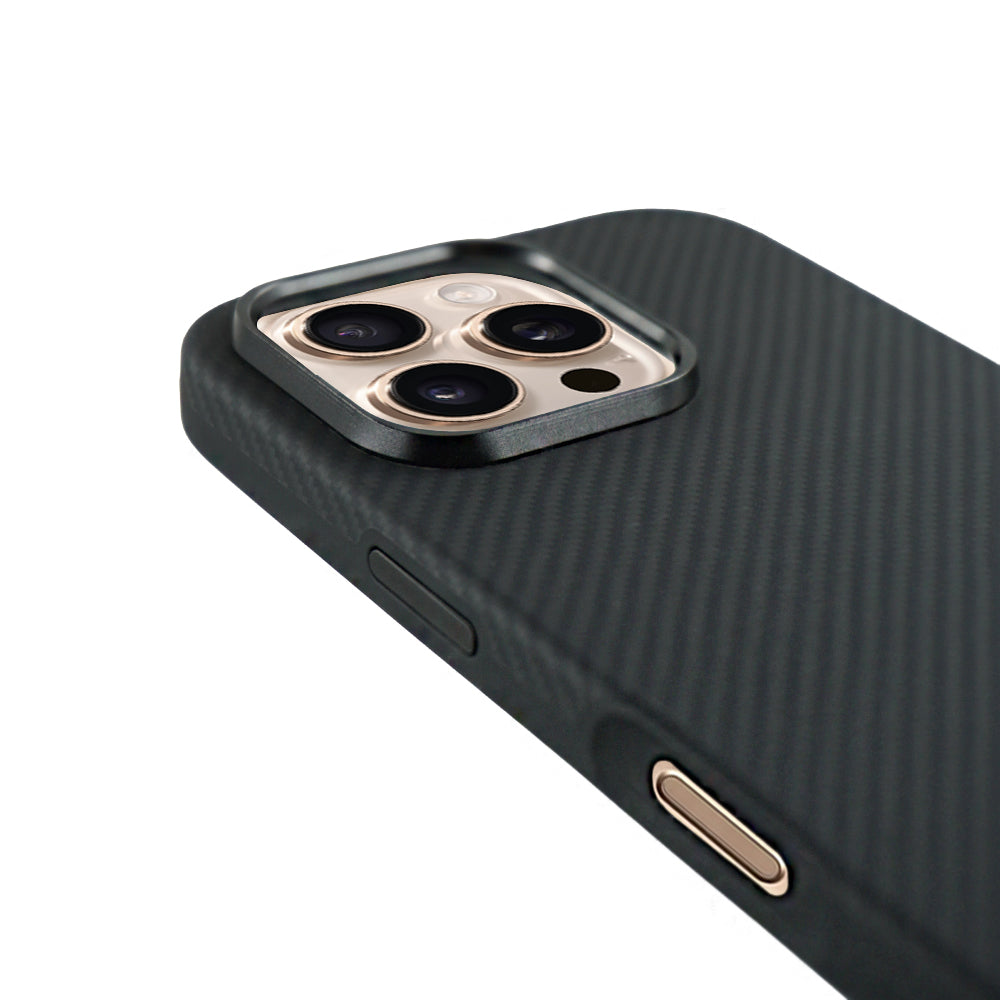 Savar 600D Aramid Fiber Case For iPhone 16 Pro-Black