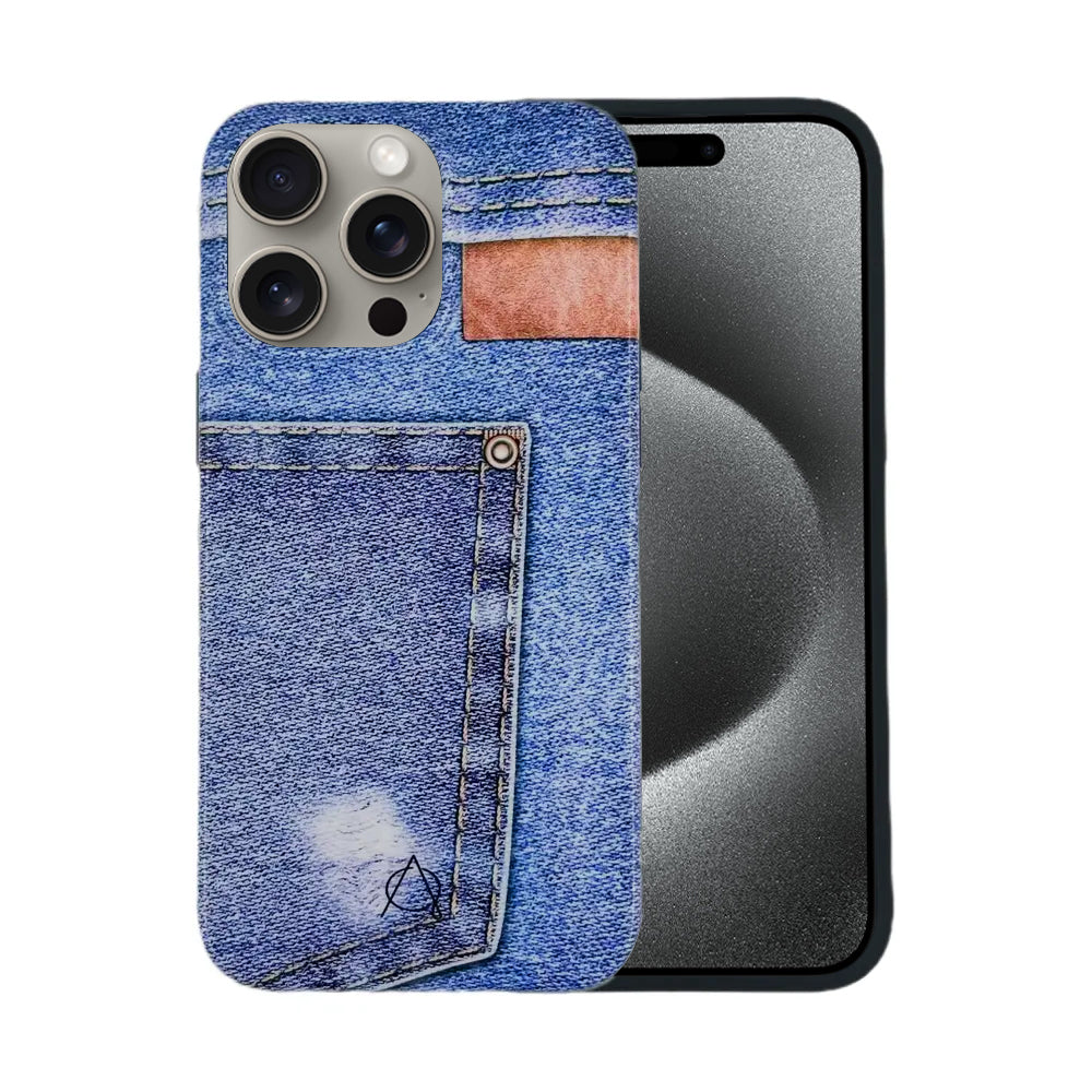 Denim Case For iPhone 15 Series - Blue