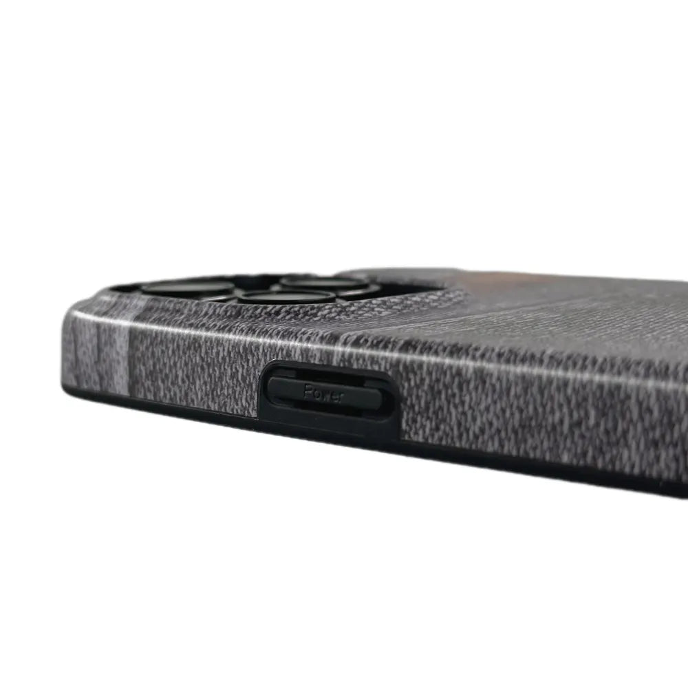 Denim Case For iPhone 15 Series - Gray