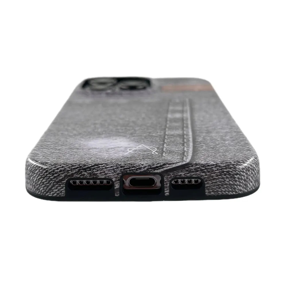 Denim Case For iPhone 15 Series - Gray