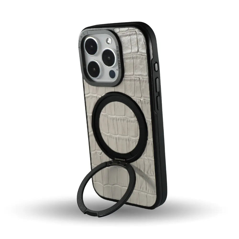 Javan Pro Leather Case For iPhone 15 Series – Gray