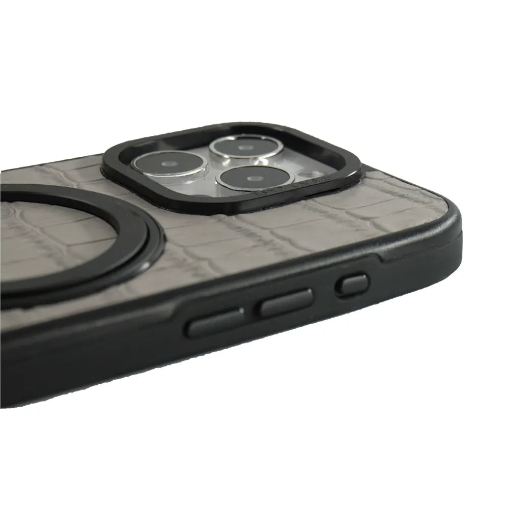 Javan Pro Leather Case For iPhone 15 Series – Gray