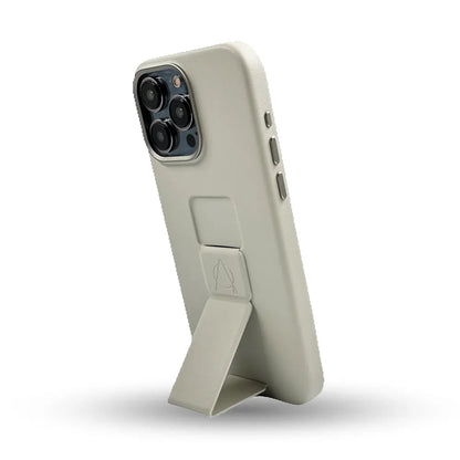 Tank Vegan Leather Case For iPhone 15 Pro Max- Beige