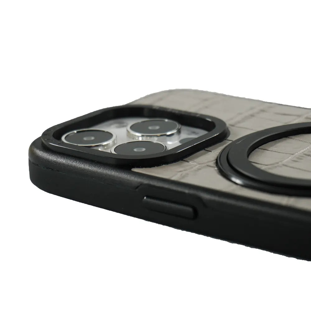 Javan Pro Leather Case For iPhone 15 Series – Gray