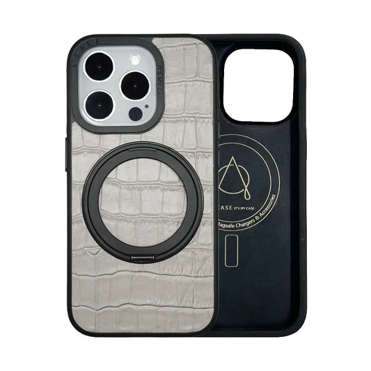 Javan Pro Leather Case For iPhone 15 Series – Gray