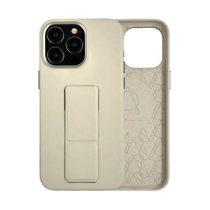 Tank Vegan Leather Case For iPhone 15 Pro Max- Beige