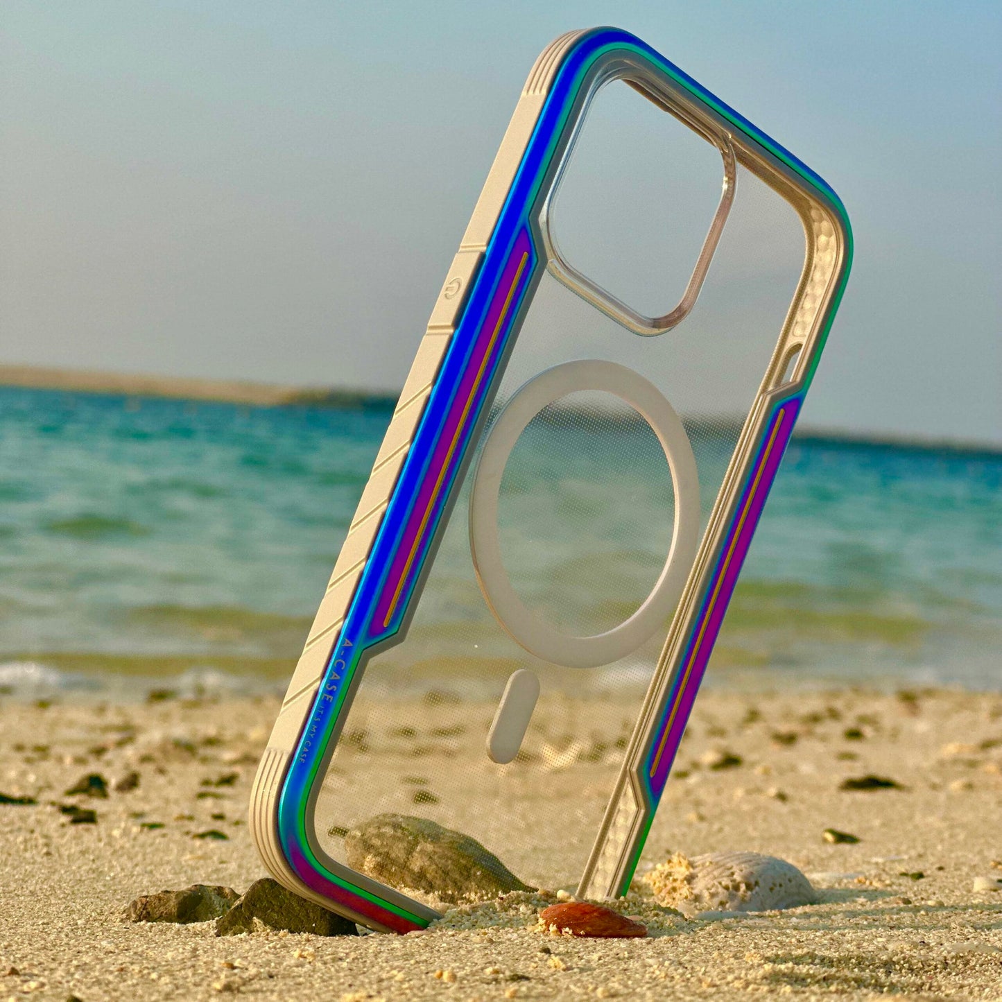 Asker Case For iPhone 15 Pro Max - Rainbow