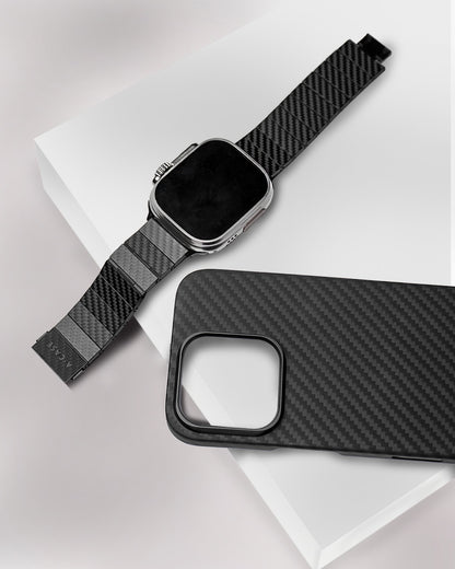 Kavar 1500D Aramid Fiber Case For iPhone 16 Series - Black