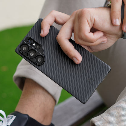 Kavar 1500D Aramid Fiber Case For Samsung S25 Ultra -Black