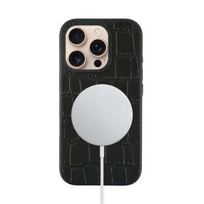 Javan Leather Case For iPhone16 Series – Black