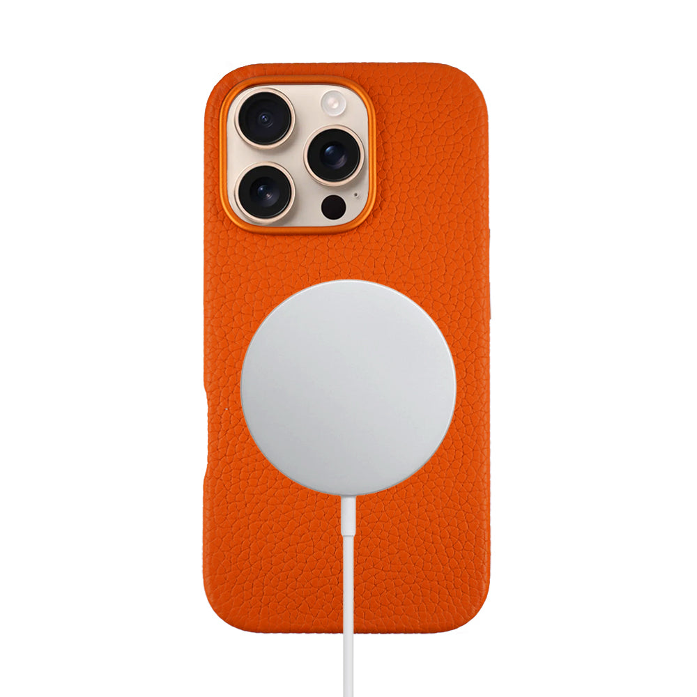 Amur Leather Case For iPhone 16 Series – Orange