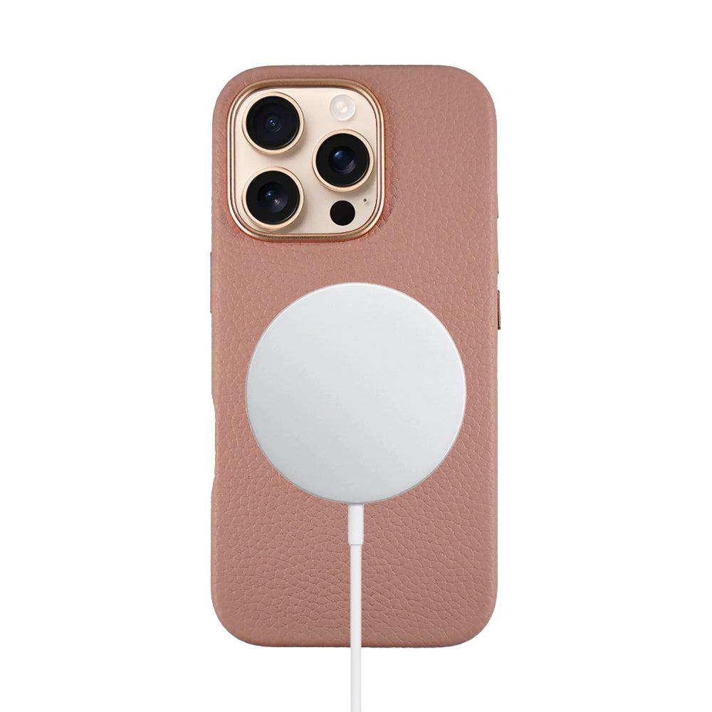 Amur Leather Case For iPhone 16 Series – Pink
