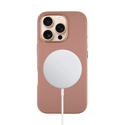 Amur Leather Case For iPhone 16 Series – Pink