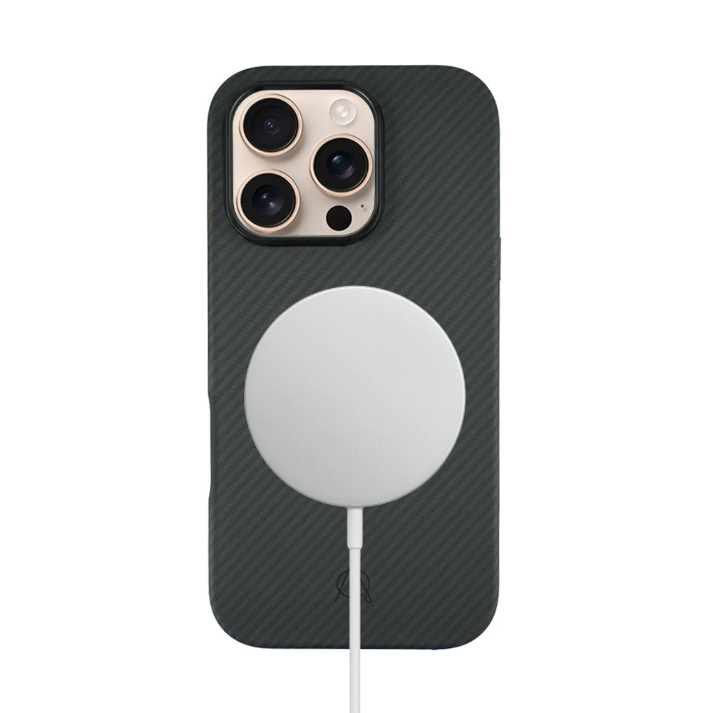 Savar 600D Aramid Fiber Case For iPhone 16 Pro-Black