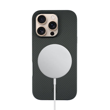 Savar 600D Aramid Fiber Case For iPhone 16 Pro-Black