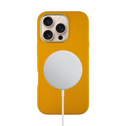 Amur Leather Case For iPhone 16 Series – Yellow