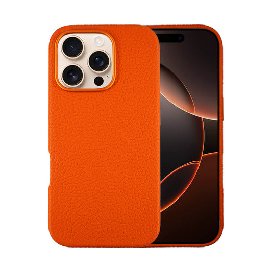 Amur Leather Case For iPhone 16 Series – Orange