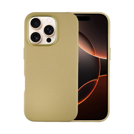 Amur Leather Case For iPhone 16 Series – Beige